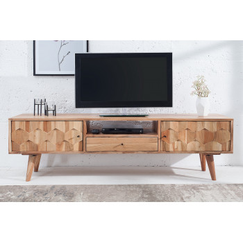 TV-skrinka 38423 140cm Masív drevo Acacia Retro