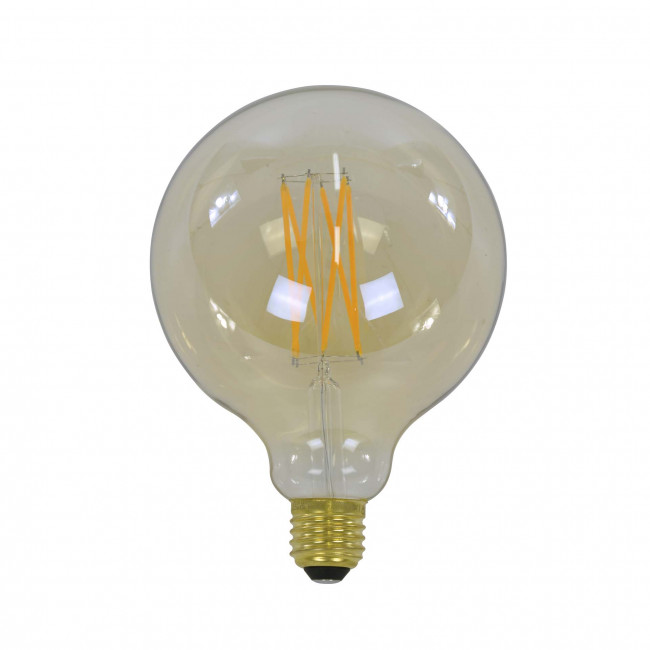 Filament LED žiarovka 84-67 Ø12,5cm Amber glass